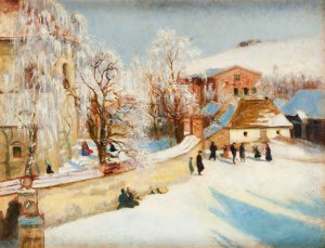 Ludwik Machalski (1879 Kraków - 1934 Kraków), Miasteczko zimą