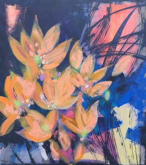 Karolina Kasprzak, Orange water lilies, 2018