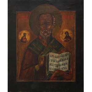 Ikona - Św. Mikołaj(pocz.XX w.),
