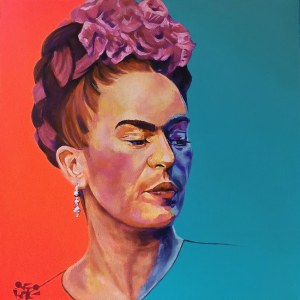Eliza Ostojska, Portrait of Frida Kahlo, 2022.
