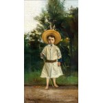 Jacek Malczewski (1854 - 1929), Portret chłopca w kapeluszu, 1902
