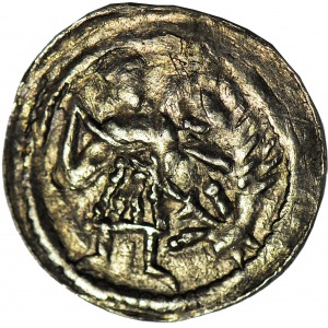 Bolesław III Krzywousty 1107-1138, Denar, Walka ze Smokiem, R2