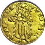 R-, Ludwik Węgierski, Dukat/Goldgulden z lat 1342-1353, ex. kolekcji Hesselgessera, menniczy