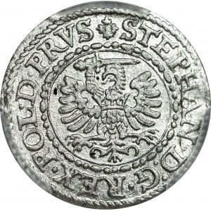 Stefan Batory, Szeląg 1579, Gdańsk, R, piękny