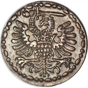 R-, Stefan Batory, Denar 1580, Gdańsk, R4
