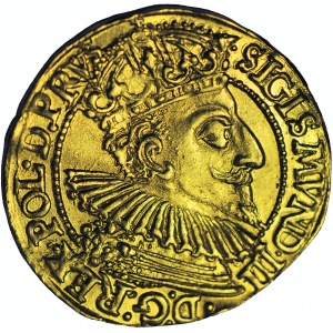 RR-, Zygmunt III Waza, Dukat 1595, Gdańsk, SIGMUND, R6