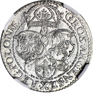 R-, Zygmunt III Waza, Szóstak 1600, Malbork, litera M, R2, menniczy