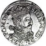 Zygmunt III Waza, Trojak 16-K-01 Kraków, menniczy