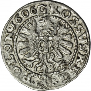 R-, Zygmunt III Waza, Grosz 1606, awers trojakowy