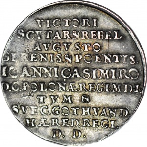 Jan Kazimierz, Medal zwycięstwo pod Beresteczkiem 1651, srebro, R3