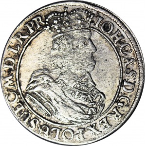 R-, Jan Kazimierz, ort 1662 Gdańsk, Lewek w tarczy