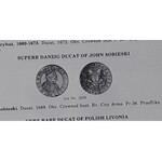 R-, Jan III Sobieski, Dukat 1683, Gdańsk, EX. KOLEKCJA GLOBUS, wyśmienity, jak lustrzanka
