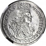 R-, August II Mocny, Szóstak koronny 1702, Lipsk, EPH, R1, menniczy