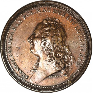 Stanisław Leszczyński, medal brąz 1755, R1