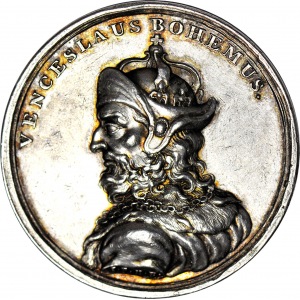 RR-, Medal Wacław II Czeski Suita królewska, Holzhäusser, srebro