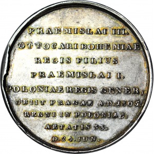 RR-, Medal Wacław II Czeski Suita królewska, Holzhäusser, srebro