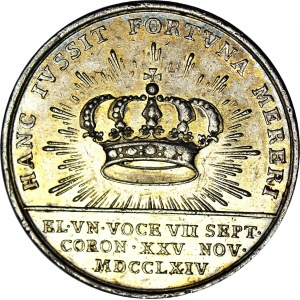 Poniatowski, Medal koronacyjny 1764, Pingo, srebro