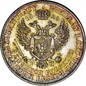 Królestwo Polskie, Aleksander I, 5 złotych 1829 FH, mennicze