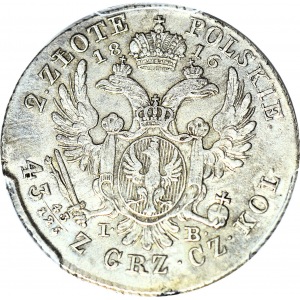 Królestwo Polskie, Aleksander I, 2 złote 1816 IB, piękne