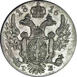 Królestwo Polskie, 10 groszy 1816 I.B., piękne