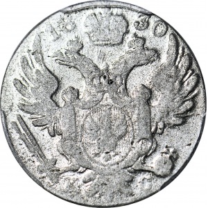 RR-, Królestwo Polskie, 10 groszy 1830 KG, najrzadszy rocznik, najniższy nakład