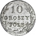 RR-, Kingdom of Poland, 10 groszy 1830 KG, rarest vintage, lowest mintage