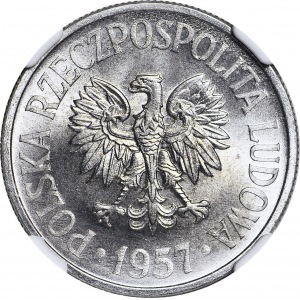 50 groszy 1957, mennicze
