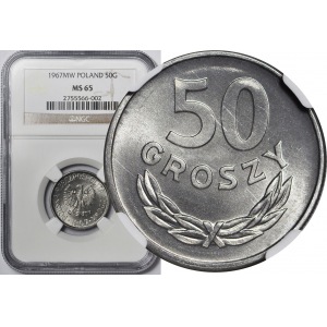 50 Groszy 1967, mennicze