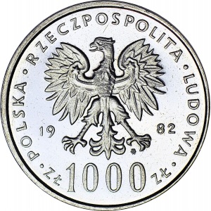 1000 złotych 1982, Jan Paweł II, PRÓBA NIKIEL