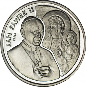 200.000 złotych 1991, Jan Paweł II, popiersie na tle Matki Boskiej, PRÓBA NIKIEL