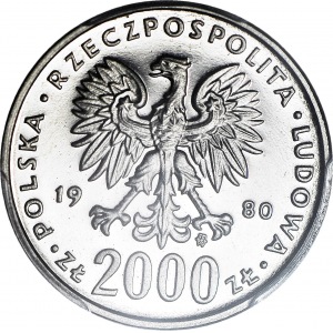 2000 złotych 1980, Igrzyska Lake Placid - Skoczek, PRÓBA NIKIEL