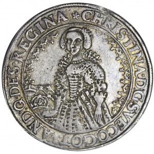RR-, Pomorze, Krystyna Szwedzka, Talar 1641, Szczecin, R4