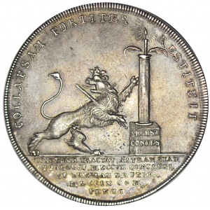 R-, Pomorze, Karol XII, Talar medalowy 1709, Szczecin, R3