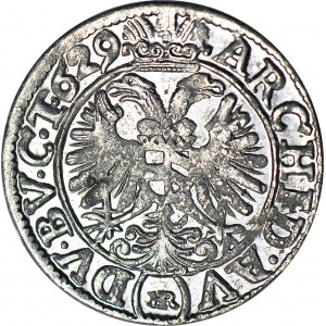 Śląsk, Ferdynand II, 3 krajcary 1629 (629), Wrocław, menniczy