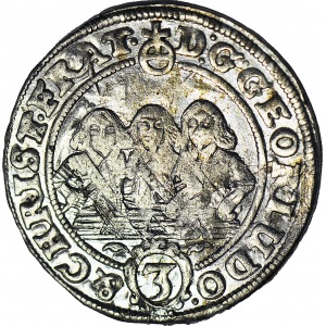 Śląsk, Księstwo Legnicko-Brzesko-Wołowskie, 3 krajcary 1656, Brzeg