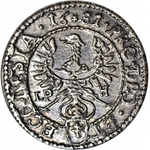 R-, Śląsk, Księstwo Nyskie Biskupów Wrocławskich - Fryderyk Heski, 1 krajcar, 1681 LPH, Nysa, nienotowana odmiana