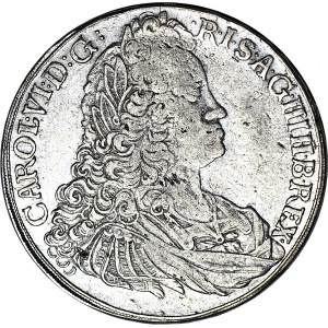 R-, Śląsk, Wrocław, Karol IV, Talar 1721