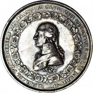 Medal 1809 Tadeusz Czacki, autorstwa Carla Miesnera i Teodora Tołstoja, srebro