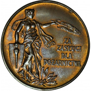 PRL, Medal Zasługi dla Pożarnictwa, brąz