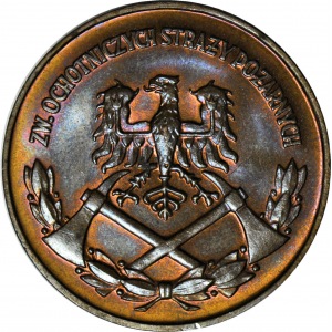 PRL, Medal Zasługi dla Pożarnictwa, brąz