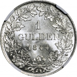 Niemcy, Bawaria, Ludwik I, Gulden 1844, Monachium