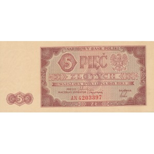 5 złotych 1948, ser. AN