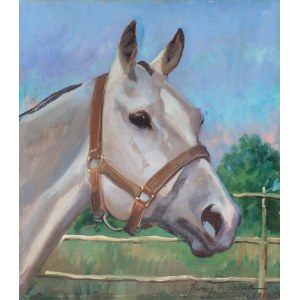 Jerzy Kossak (1886 Krakau - 1955 dort), Kopf eines Pferdes, 1928.