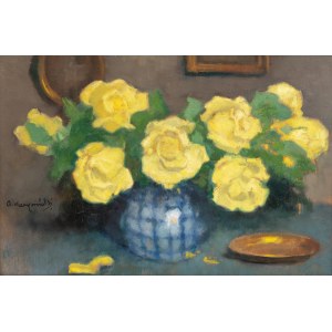 Alfons Karpiński (1875 Rozwadów - 1961 Kraków), Żółte róże