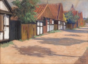 Soter Jaxa - Małachowski (1867 Wolanów - 1952 Kraków), Hel - Ulica Wiejska, 1920 r.