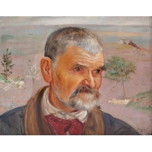 Wlastimil Hofman (1881 Praga - 1970 Szklarska Poręba), Portret mężczyzny, 1924 r.