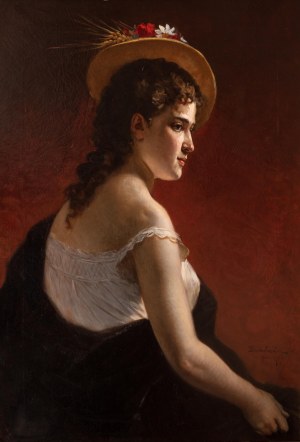 Władysław Bakałowicz (1833 Chrzanów - 1903 Paryż), Portret kobiety