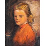 Rajmund Kanelba (1897 Warszawa - 1960 Londyn), Portret dziewczyny w czerwonej bluzce