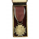 Srebrny Krzyż Zasługi RP (wczesny okres powojenny). Wyk. Mennica Państwowajanusz PRL