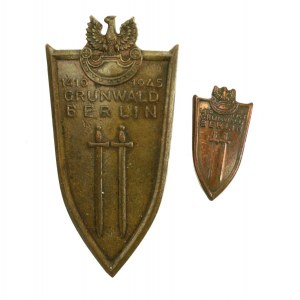 Odznaka Grunwaldzka (Caritas) z miniaturką